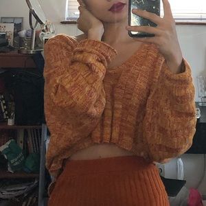 forever 21 wide knitted sweater